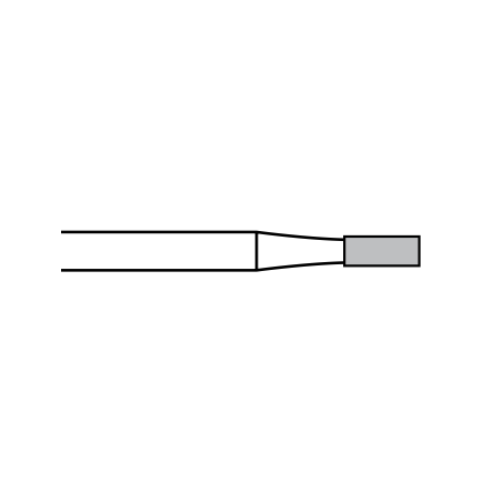 Fresa tagliente a fessura cilindrica cross-cut standard