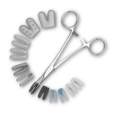 Copripunta colore blu perforato trasparente