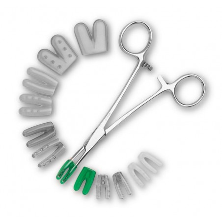 Copripunta colore verde perforato trasparente