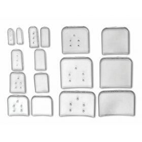 Protezione per osteotomo trasparente, ventilata, 6mm