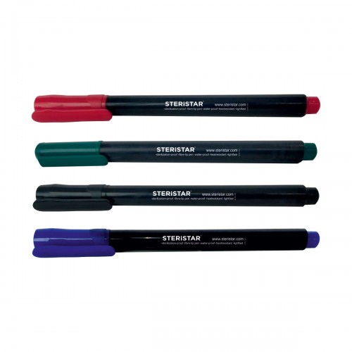 Pennarello autoclavabile colore nero, punta 1 mm