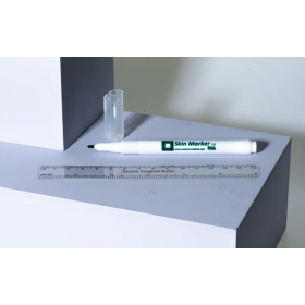 Marcatore cutaneo sterile, punta standard con righello