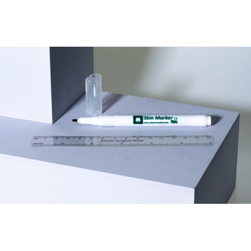 Marcatore cutaneo sterile, punta standard con righello