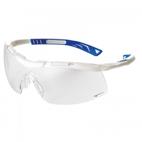 Occhiale di protezione medicale 5X6 colore Bianco e Blu