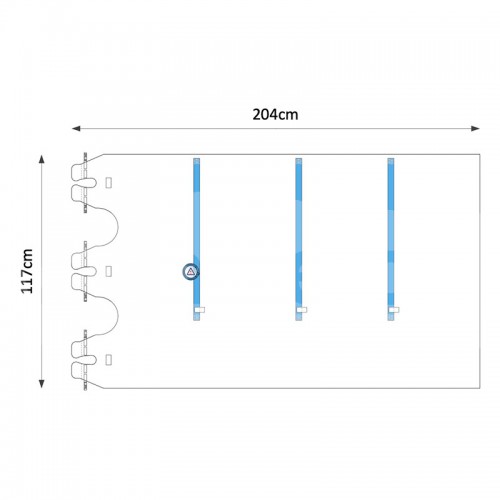 Copertura sterile per microscopio Leica 204x117 cm Lente 70mm