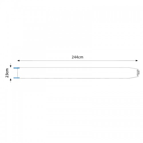 Copritelecamera sterile con inserto a baionetta 23x244 cm