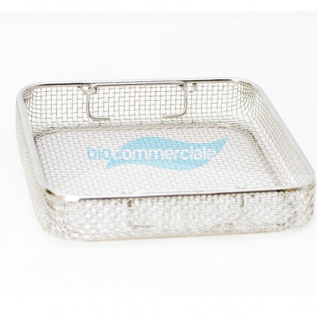 Paniere grigliato in filo di acciaio 255x250x30mm