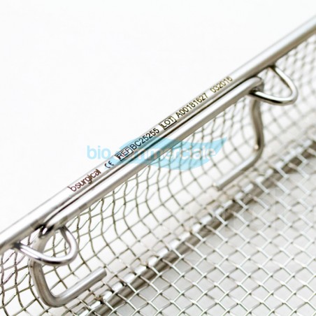 Paniere grigliato in filo di acciaio 540x250x30 mm