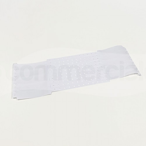 Bracciali di identificazione adulto in vinile colore bianco