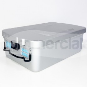 Container per sterilizzazione a vapore 465x280x150 mm grigio