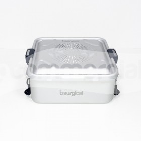 Container per sterilizzazione 285x280x100 mm colore grigio 2