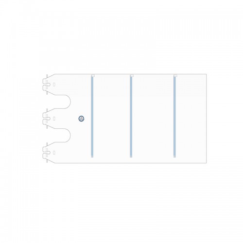 Copertura sterile per microscopio Leica 137x267cm con lente in