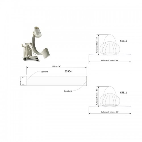 Copertura sterile Arco a C Philips BV25/BV26/Libra 6”
