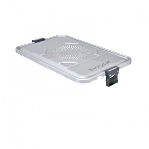 Coperchio container 3/4 con filtri, colore grigio