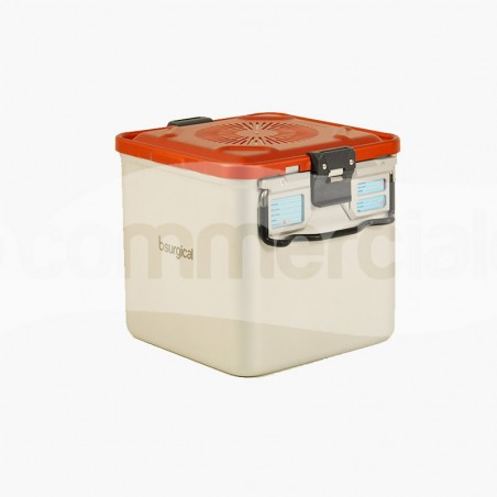 Container piccolo h260 mm con filtro colore rosso