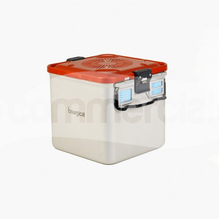 Container piccolo h260 mm con filtro colore rosso