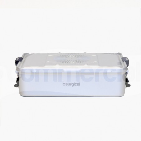 Container piccolo h135mm con filtro, colore grigio