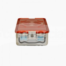 Container piccolo h135mm con filtro, colore rosso 2