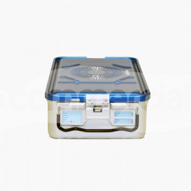 Container piccolo h135mm con filtro, colore blu 2