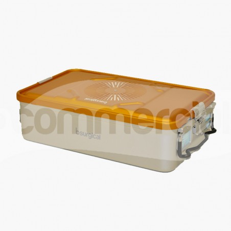 Container piccolo h135mm con filtro, colore giallo