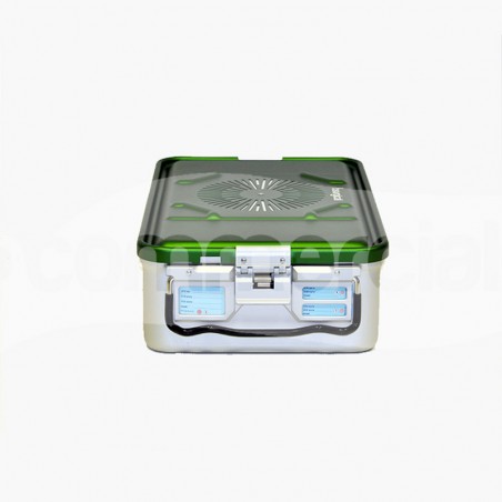 Container piccolo h135mm con filtro, colore verde