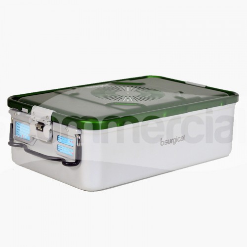 Container piccolo h150mm con filtro, colore verde