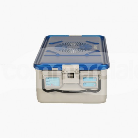 Container piccolo h150mm con filtro, colore blu