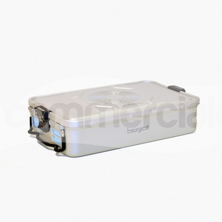 Container piccolo h100mm con filtro, colore grigio