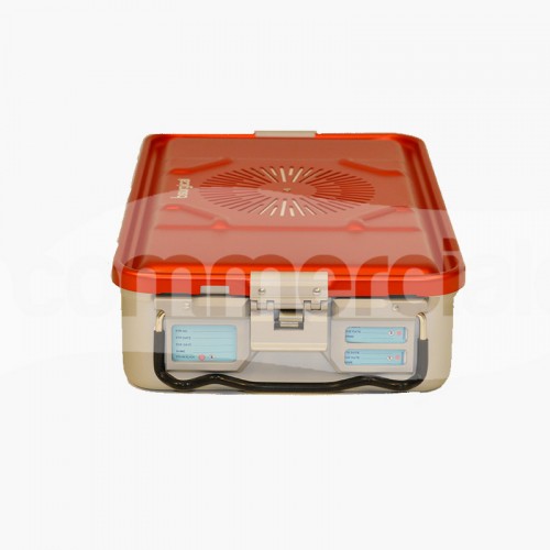 Container piccolo h100mm con filtro, colore rosso