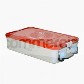 Container piccolo h100mm con filtro, colore rosso