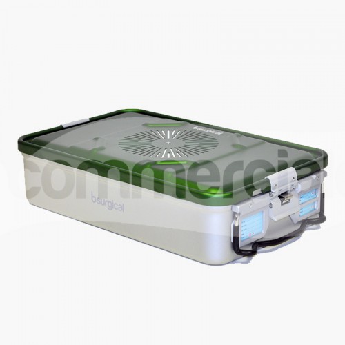 Container piccolo h100mm con filtro, colore verde