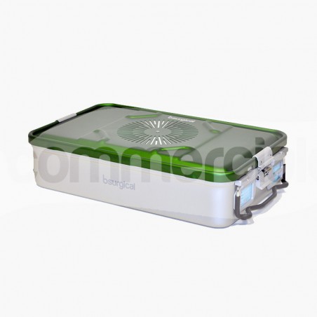 Container piccolo h100mm con filtro, colore verde