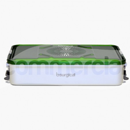 Container piccolo h100mm con filtro, colore verde