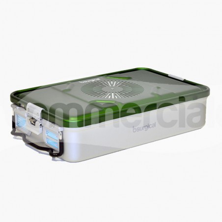 Container piccolo h100mm con filtro, colore verde