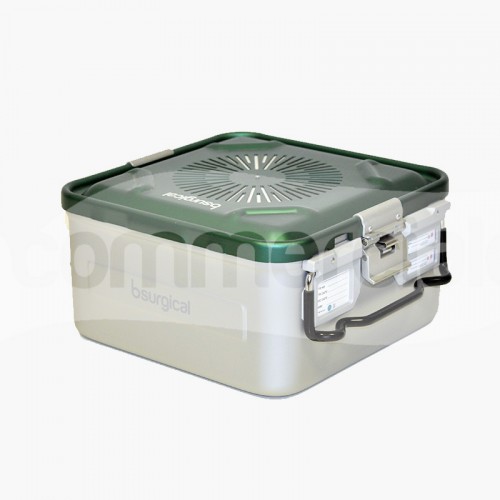 Container piccolo h150 mm con filtro colore verde