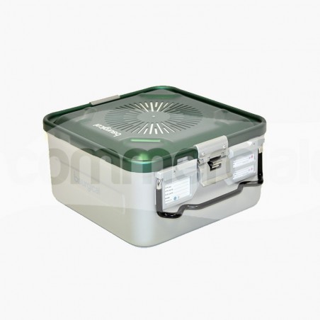 Container piccolo h150 mm con filtro colore verde