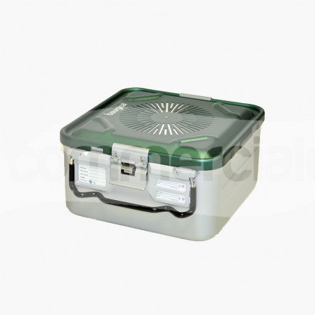 Container piccolo h150 mm con filtro colore verde