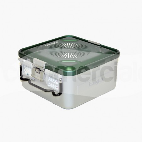 Container piccolo h150 mm con filtro colore verde