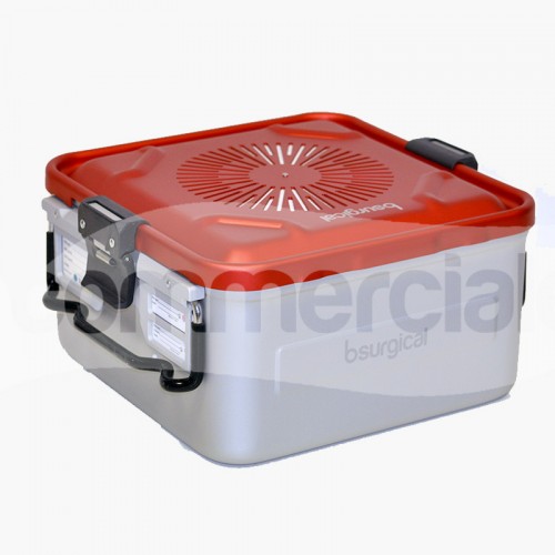 Container piccolo h150 mm con filtro colore rosso