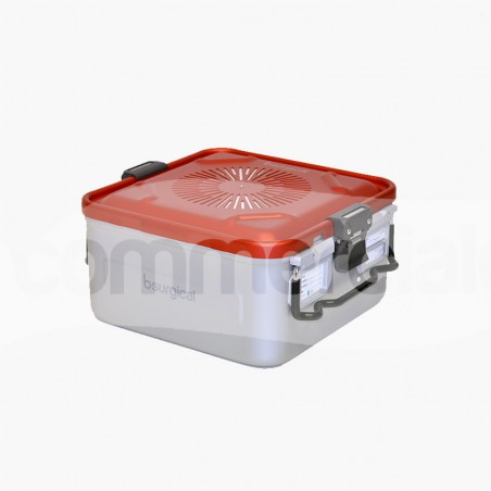 Container piccolo h150 mm con filtro colore rosso
