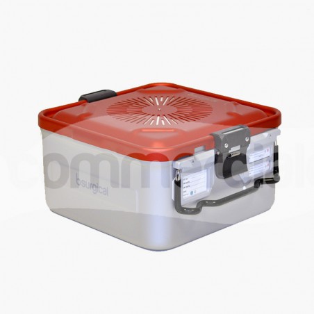 Container piccolo h150 mm con filtro colore rosso