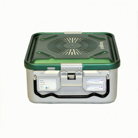 Container per sterilizzazione grande h135mm con filtro verde