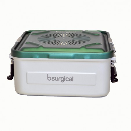 Container per sterilizzazione grande h135mm con filtro verde