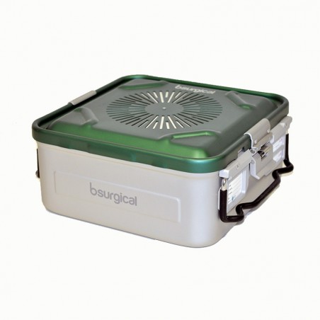 Container per sterilizzazione grande h135mm con filtro verde