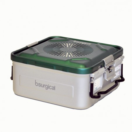 Container per sterilizzazione grande h135mm con filtro verde