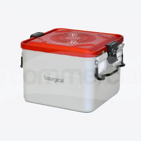 Container piccolo h200 mm con filtro colore rosso