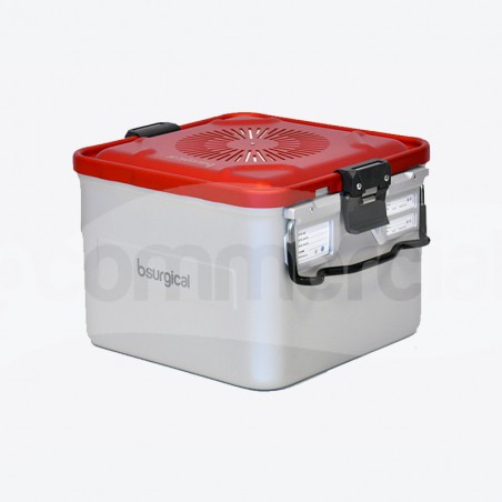 Container piccolo h200 mm con filtro colore rosso