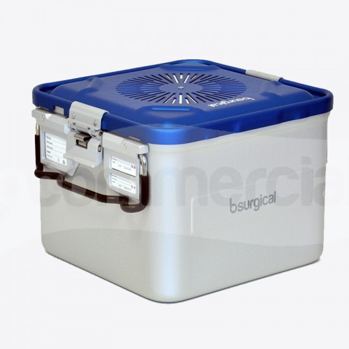 Container piccolo h200 mm con filtro colore blu