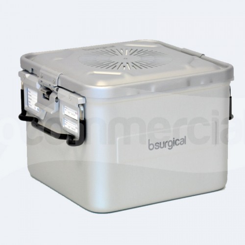 Container piccolo h200 mm con filtro colore grigio