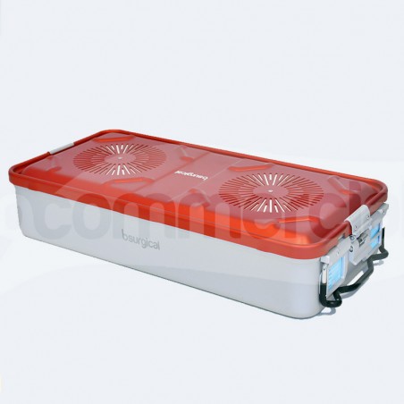 Container completo 1/1unità h100 colore rosso